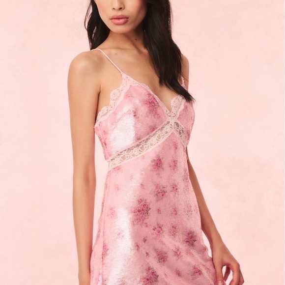 LoveShackFancy Finta Sequin Mini Dress 4 NWT - Picture 3 of 4